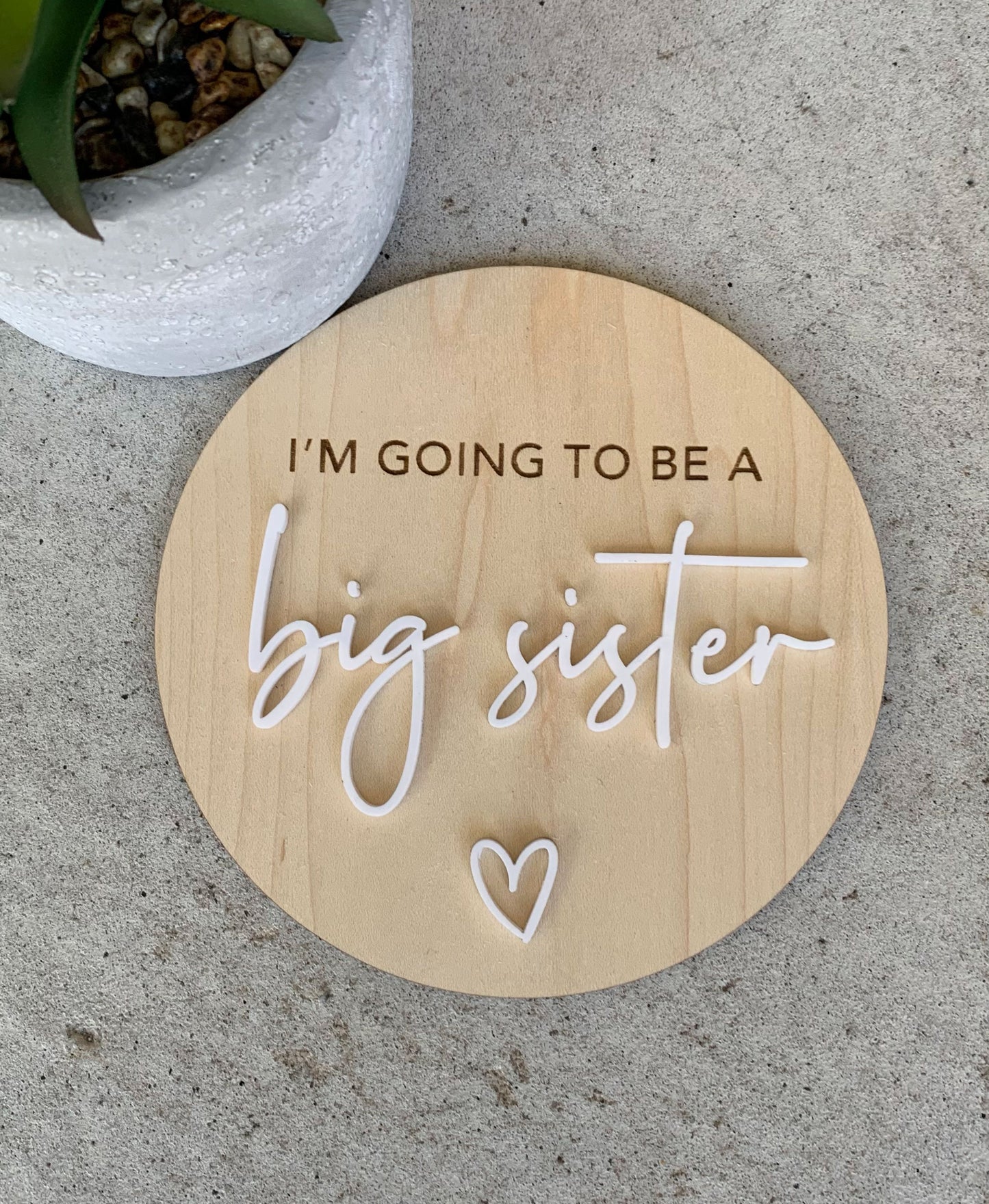 Big Sister/Brother Pregnancy Announcement Plaque - Bulk Order