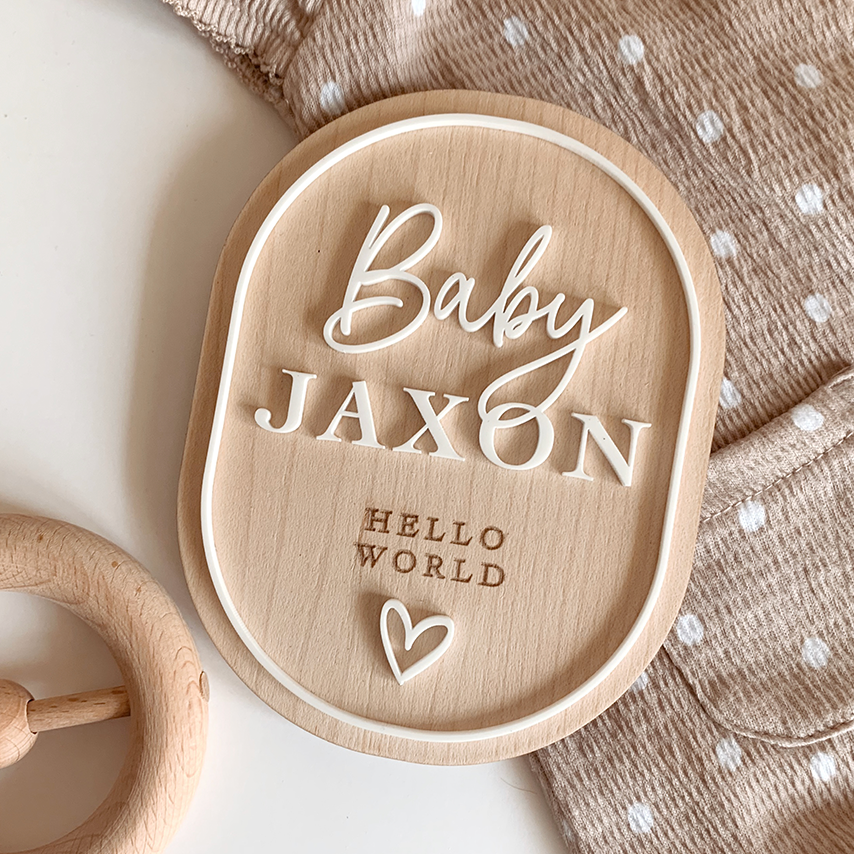 Pregancy Announcement Plaque