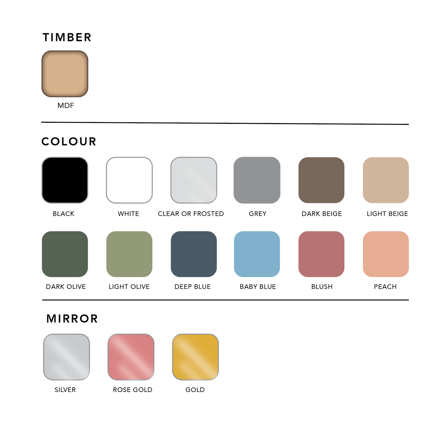 Place Setting Names - Timber or Acrylic