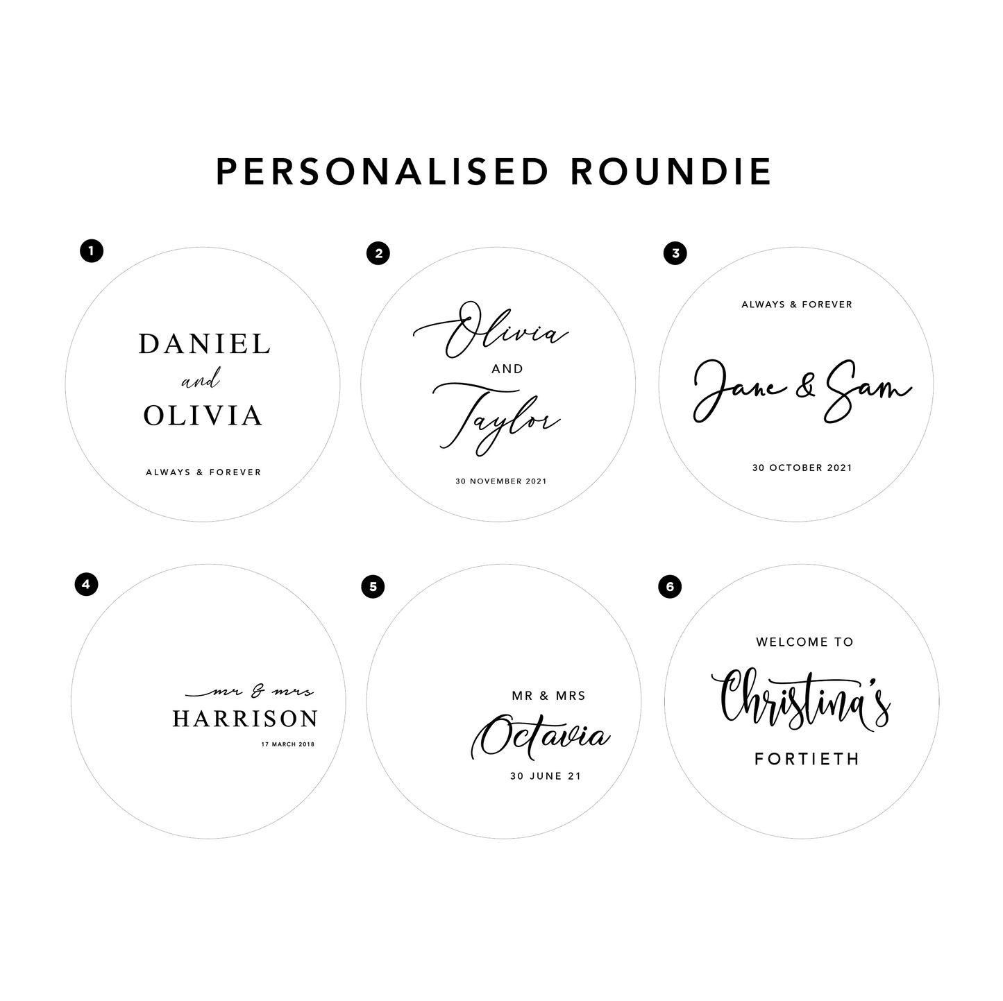 Acrylic Wedding Signage
