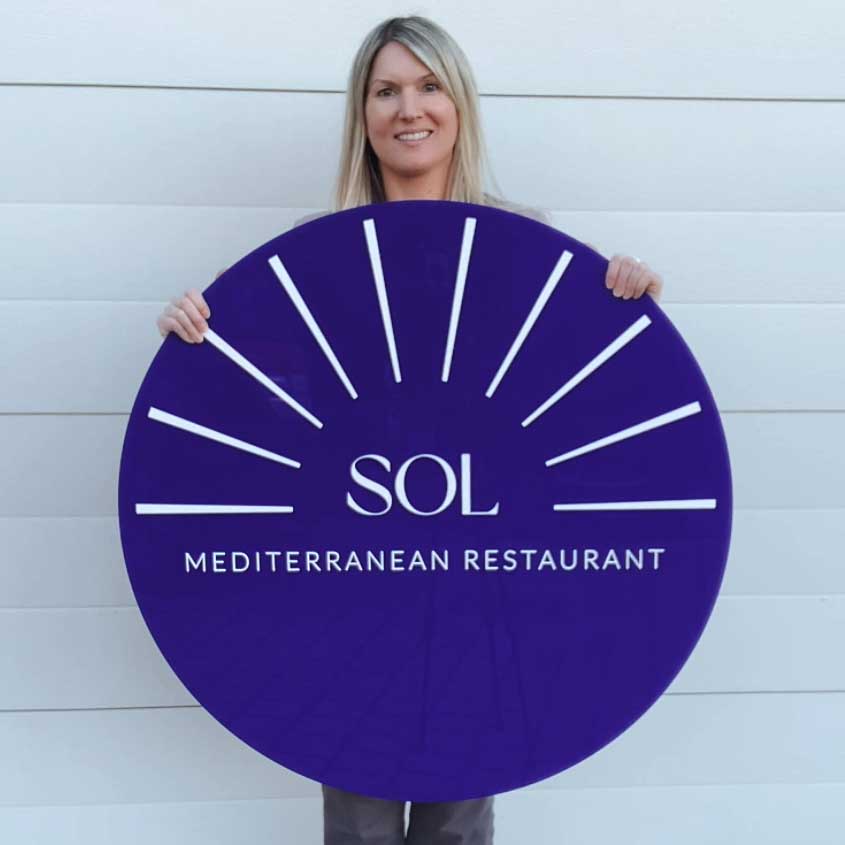Extra Large Round Logo Signage - Up to 90cm