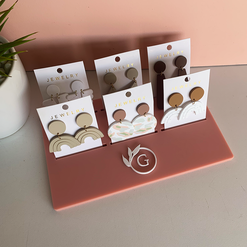 Flat Earring/Jewellery Display Stand - Any size