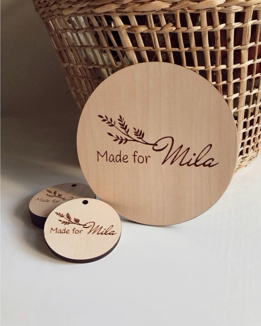 12cm Timber Flatlay Disc