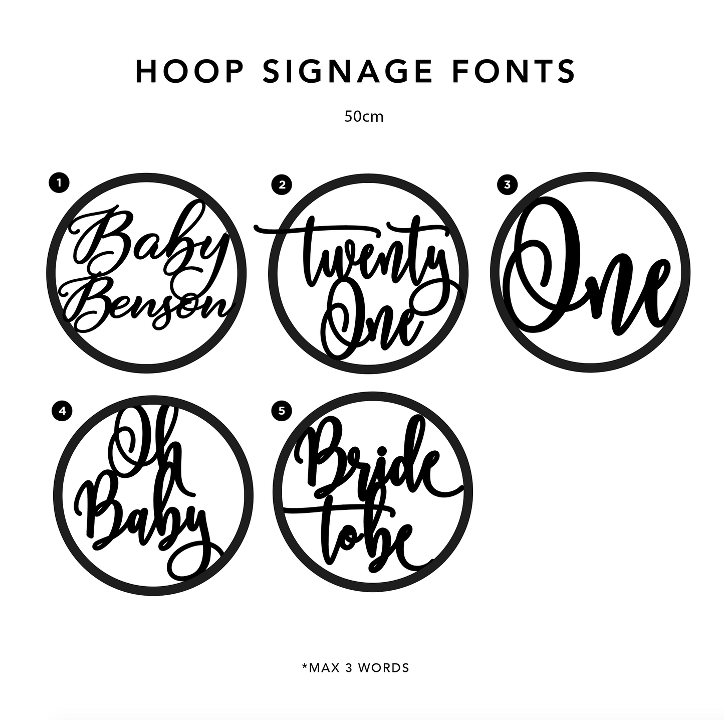 Hoop Signage