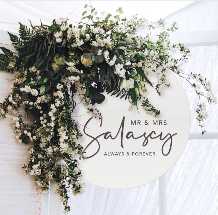 Acrylic Wedding Signage