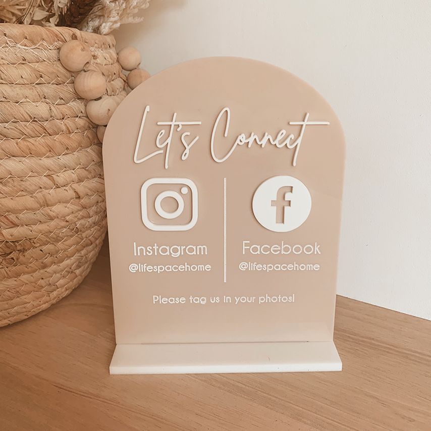 Social Media Arch Sign