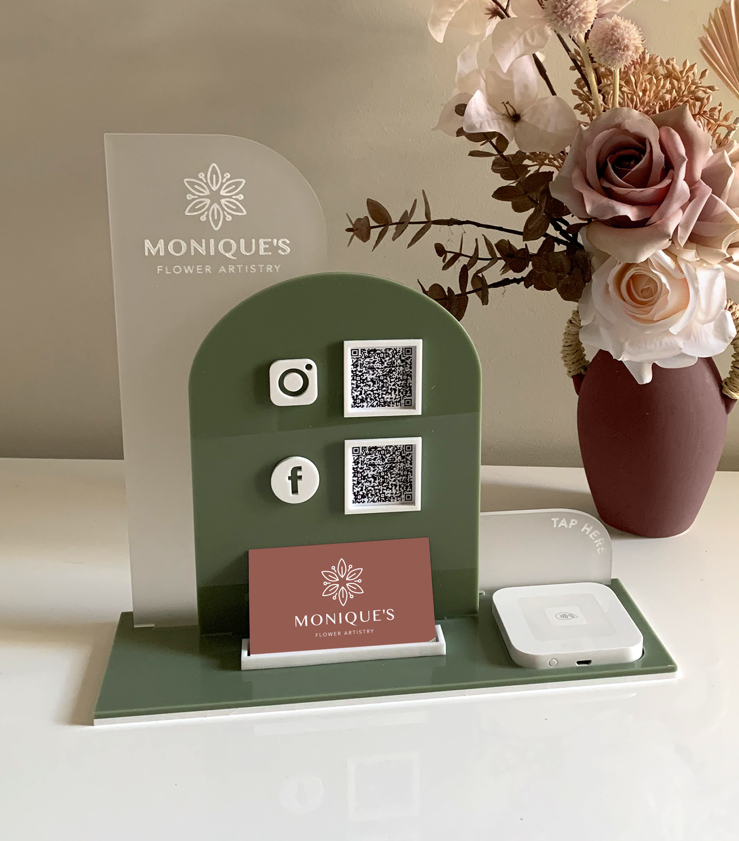 Luxury Social Media/Pay Station 2 - Acrylic or Timber