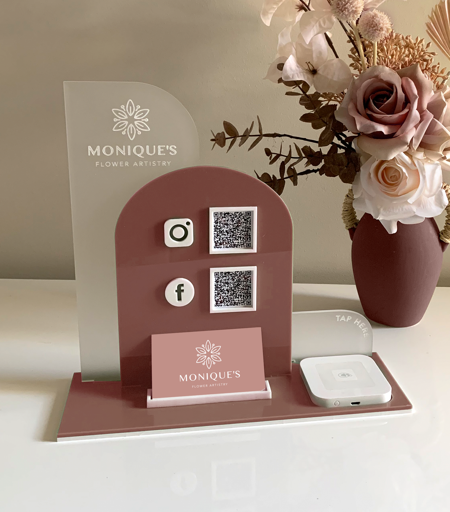 Luxury Social Media/Pay Station 2 - Acrylic or Timber