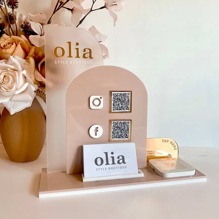 Luxury Social Media/Pay Station 2 - Acrylic or Timber