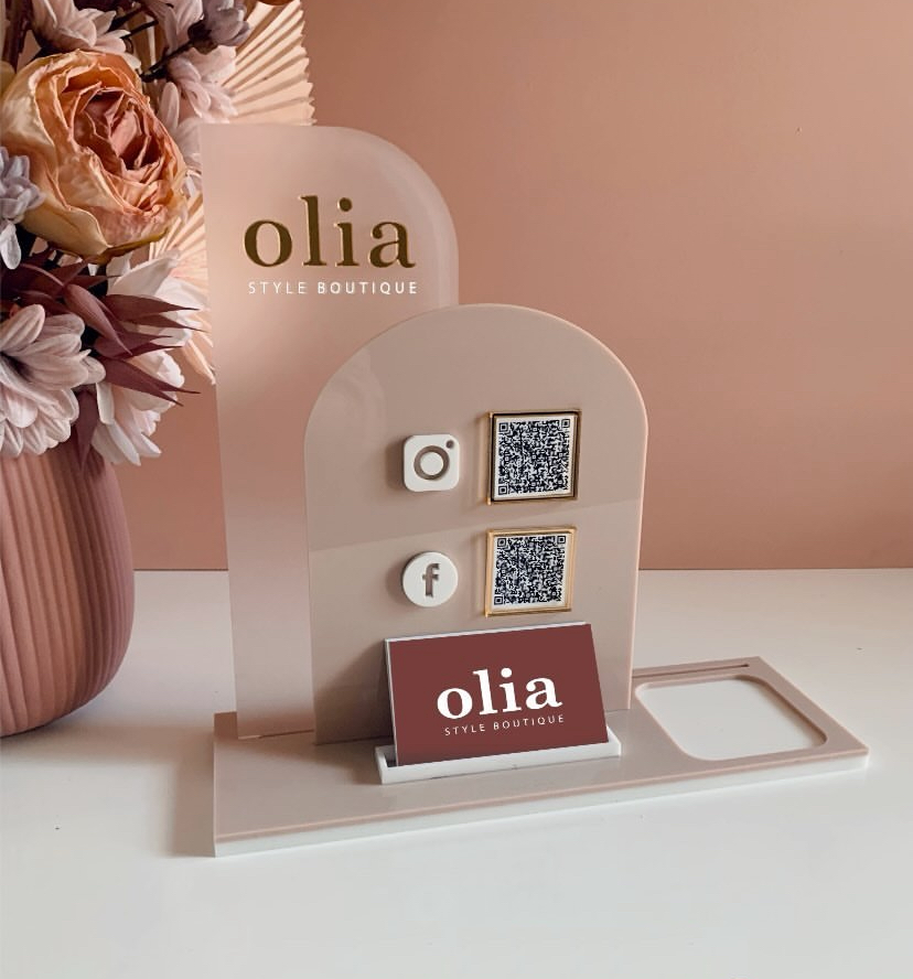 Luxury Social Media/Pay Station 2 - Acrylic or Timber