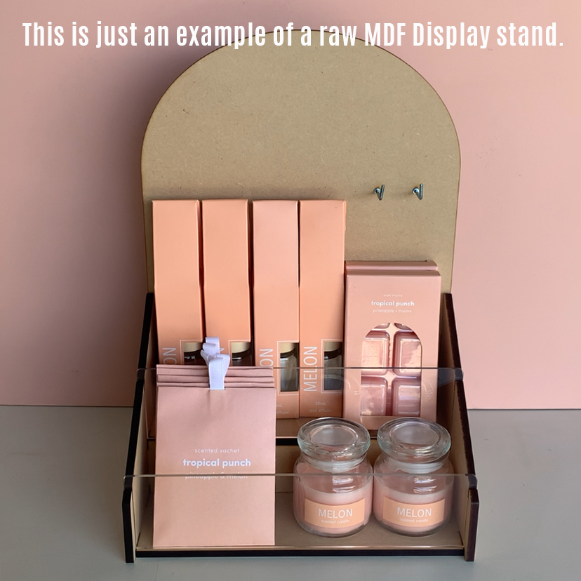 Product Display Step Stand - Timber or Acrylic