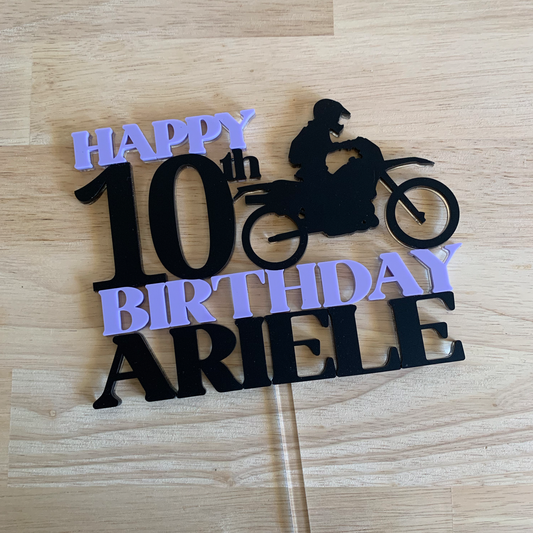 Motorbike Cake Topper