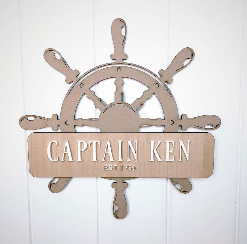 Nautical Helm Door Sign