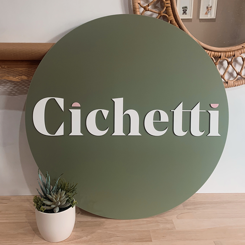 Acrylic Round Logo Signage