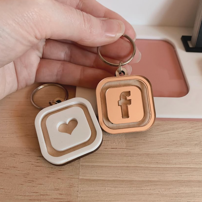 Paperless Business Card / QR Code Keyring