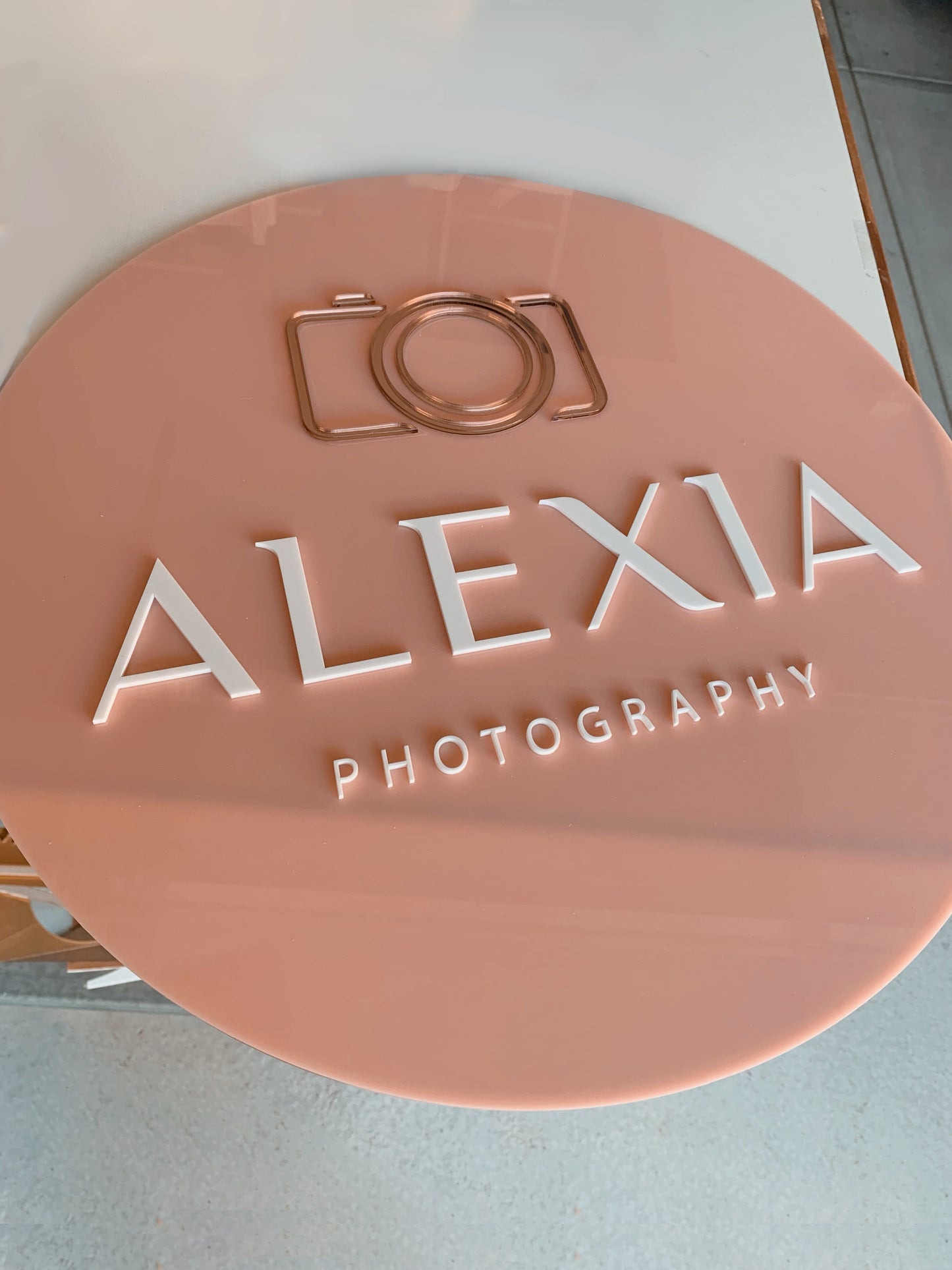 Acrylic Round Logo Signage