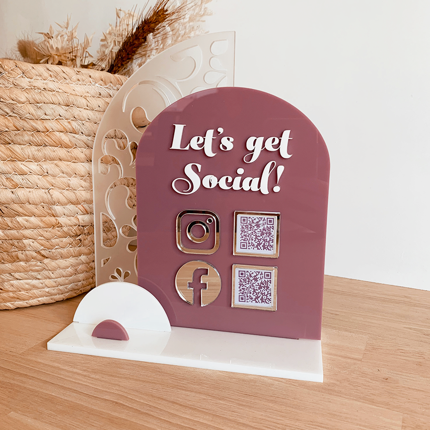 Luxe Social Media & Business Card Stand