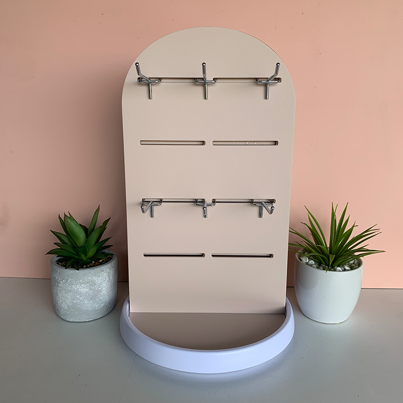 Rotating Display Stand with hooks - Timber or Acrylic