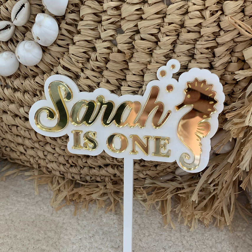 Seahorse Cake Topper