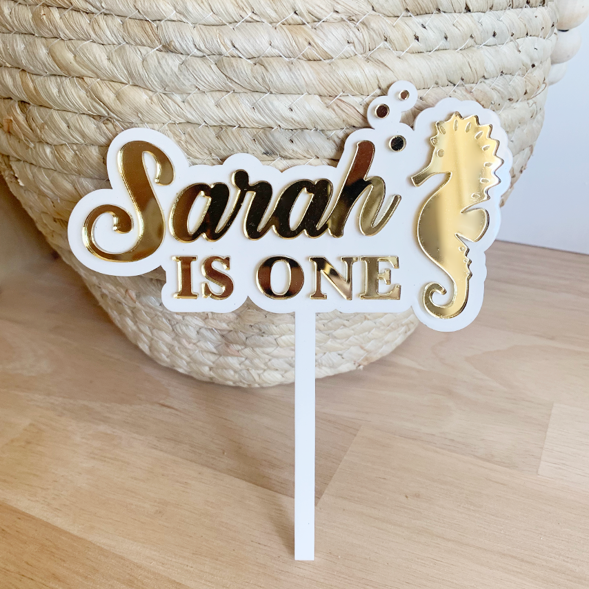 Seahorse Cake Topper