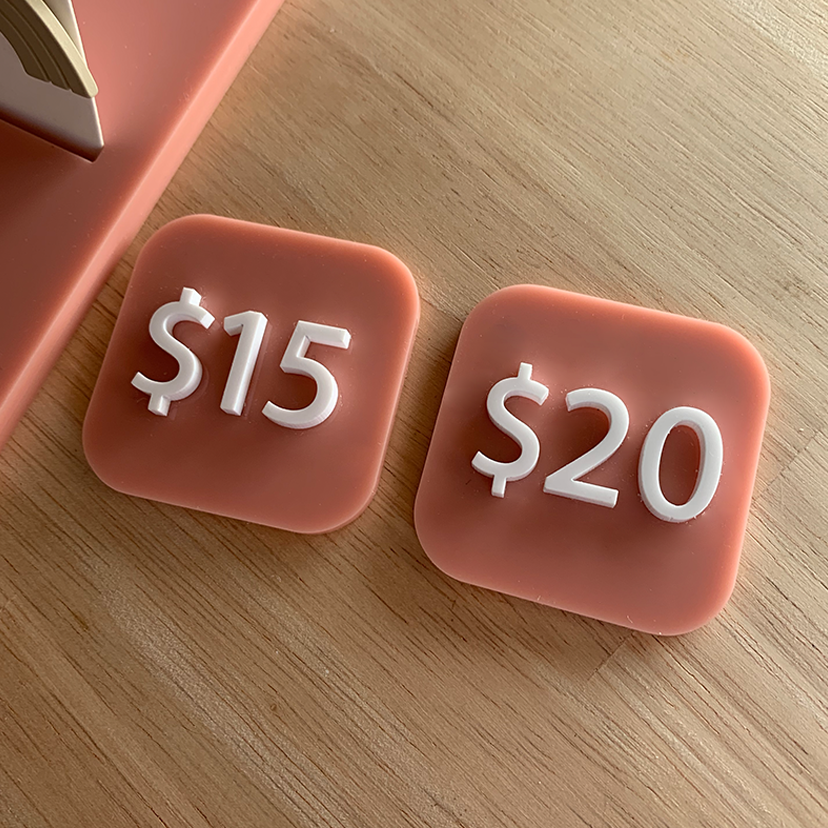 Medium Acrylic Price Tags