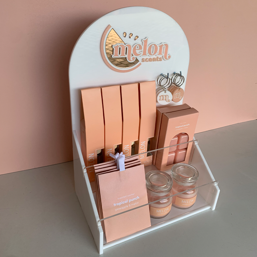 Product Display Step Stand - Timber or Acrylic