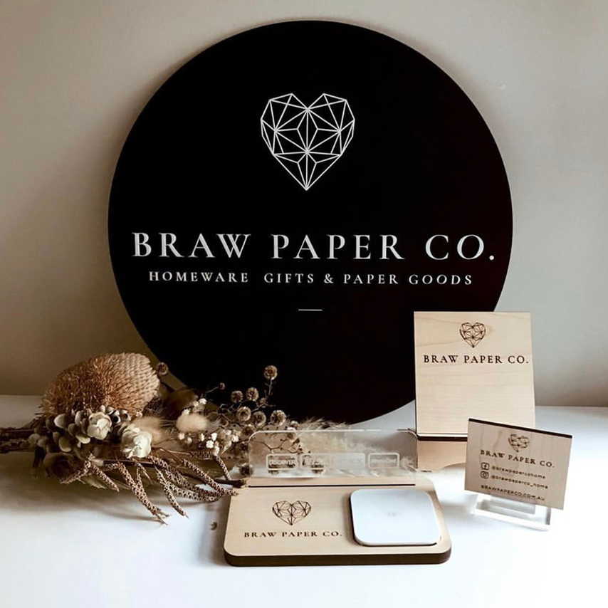 Acrylic Round Logo Signage
