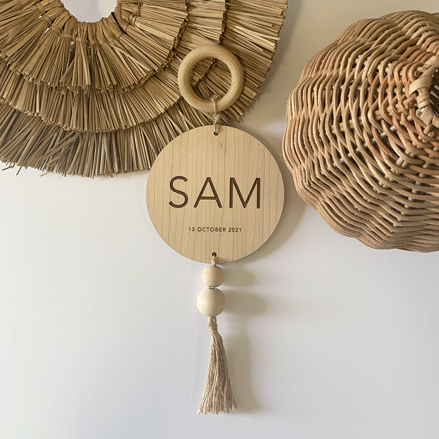 Boho Name Sign