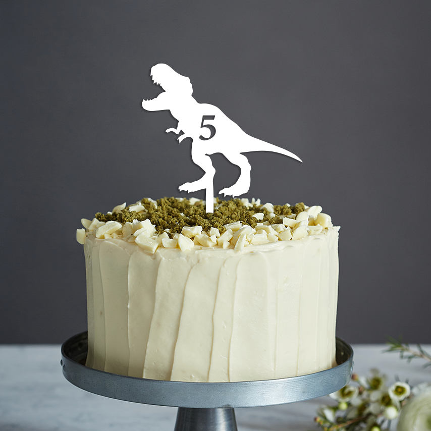 Dinosaur Cake Topper - Any Text