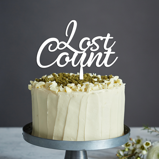 Lost Count Cake Topper - Any Text