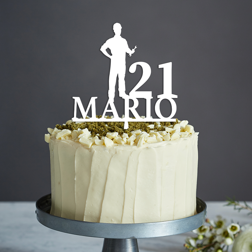 Mechanic Cake Topper - Any Text