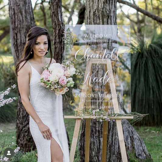Personalised Timber or Acrylic Welcome Sign