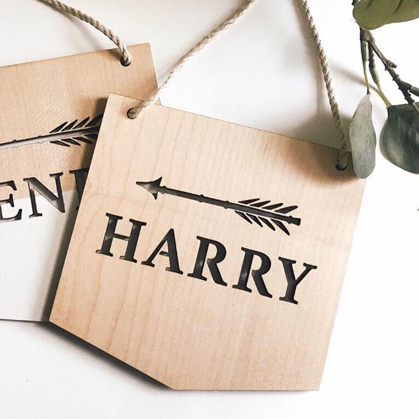 Timber Name Flags