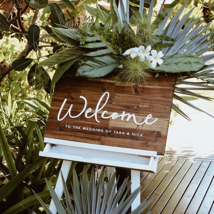Personalised Timber Welcome Sign