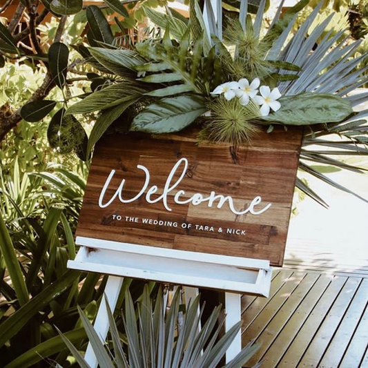 Personalised Timber Welcome Sign