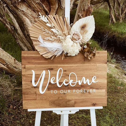 Generic Timber Welcome Sign For Hire