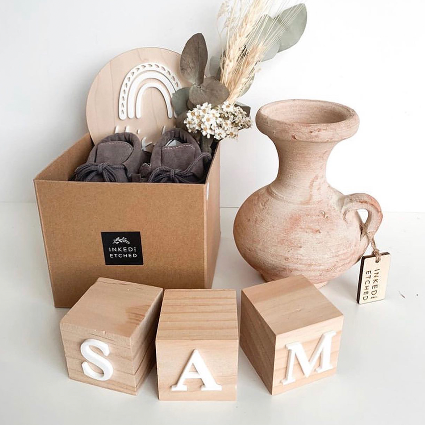 Wooden Blocks with Letters
