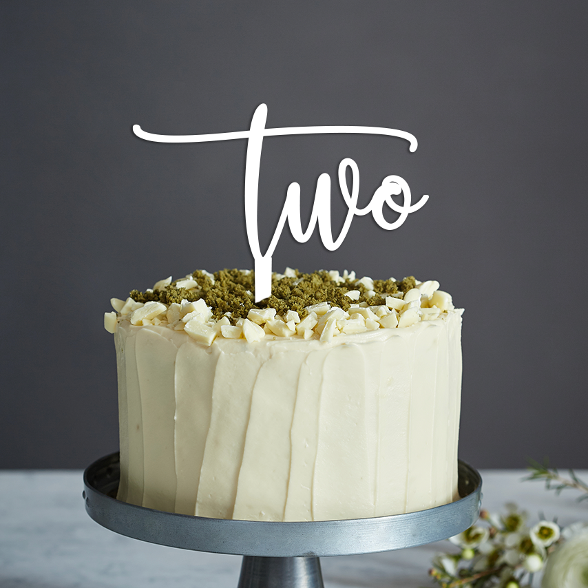 Year Cake Topper Style 2 - Any Text