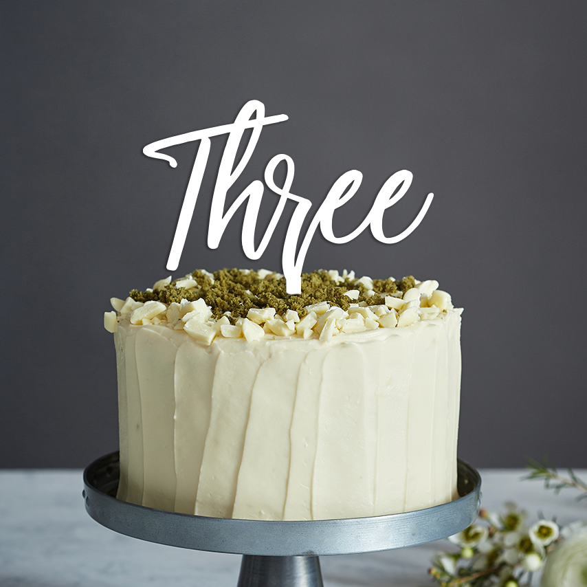 Year Cake Topper Style 3 - Any Text