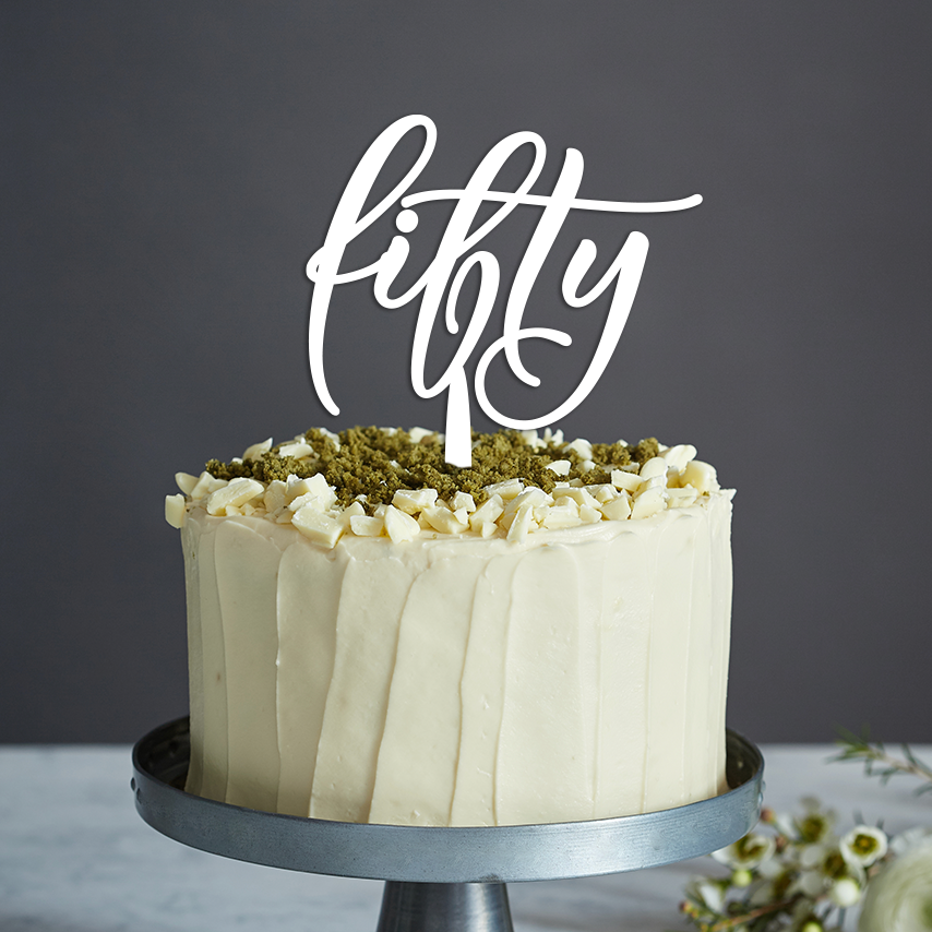 Year Cake Topper Style 4 - Any Text