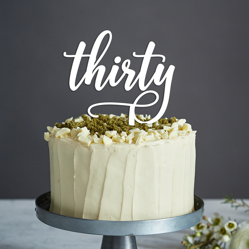 Year Cake Topper Style 7 - Any Text