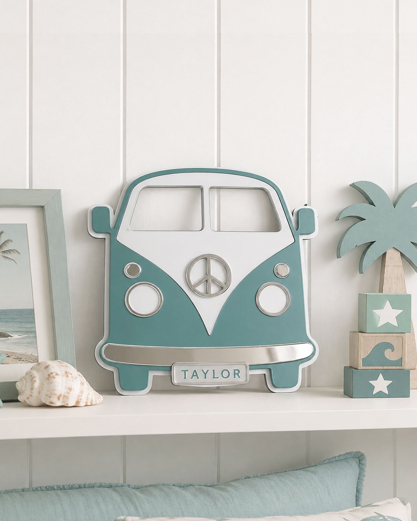 Personalised Kombi Van Shelf Decor