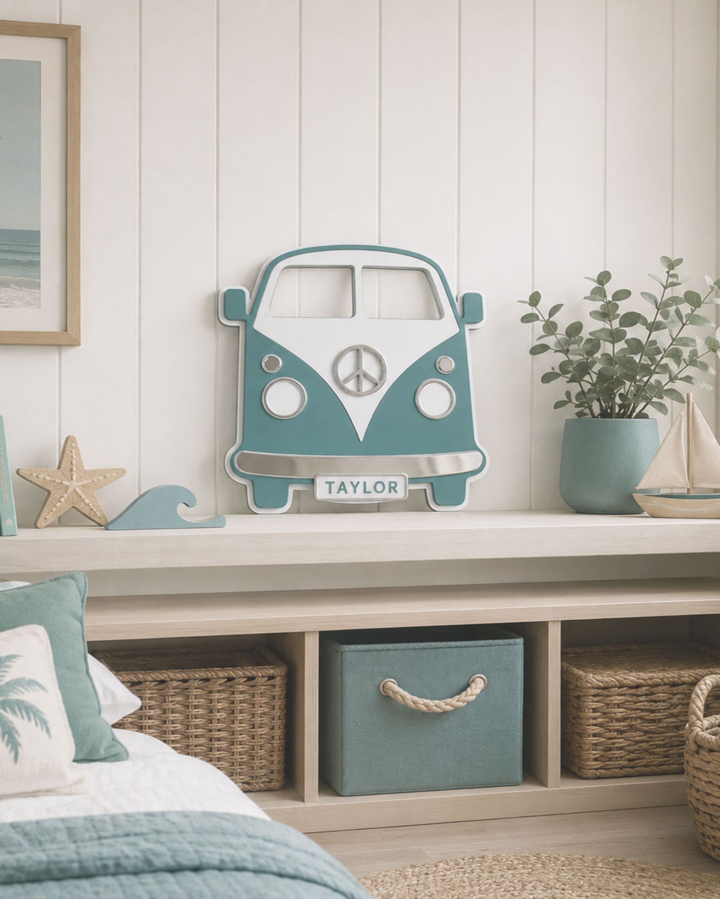 Personalised Kombi Van Shelf Decor