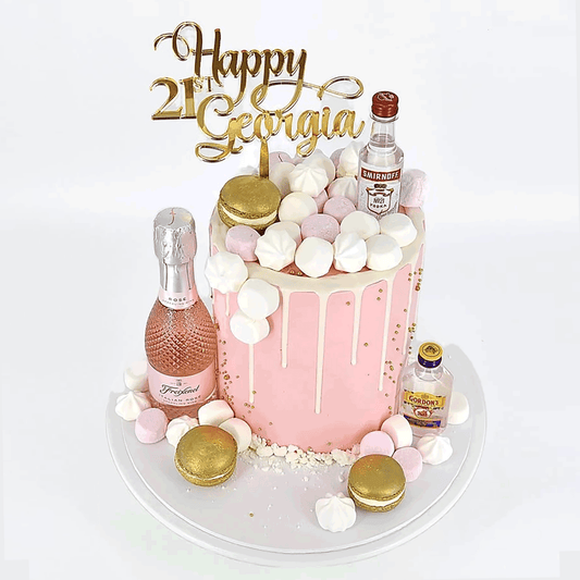 Happy Year Name Cake Topper - Any Text