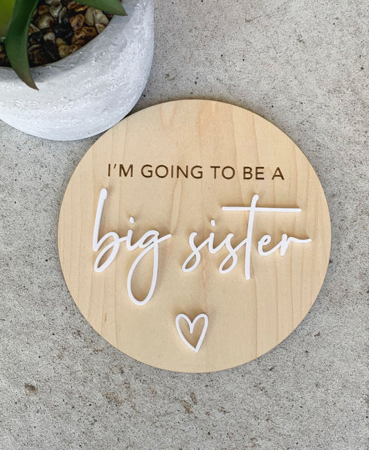 Big Sister/Brother Pregnancy Announcement Plaque - Bulk Order