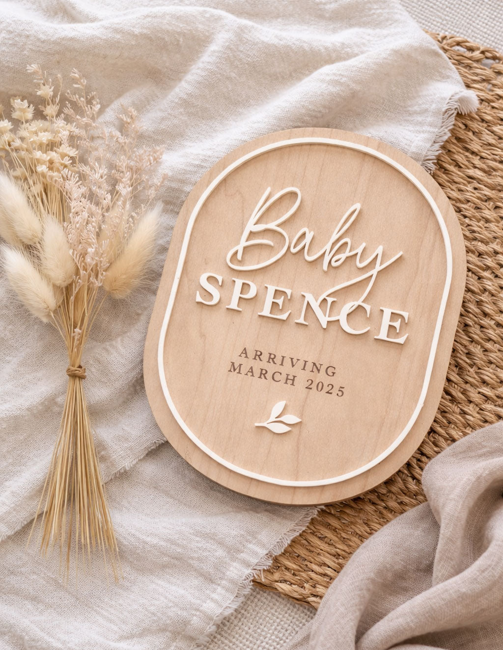 Pregancy Announcement Plaque