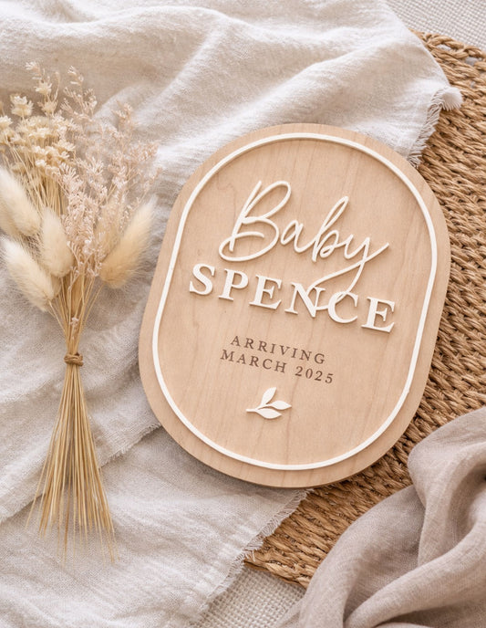 Pregancy Announcement Plaque