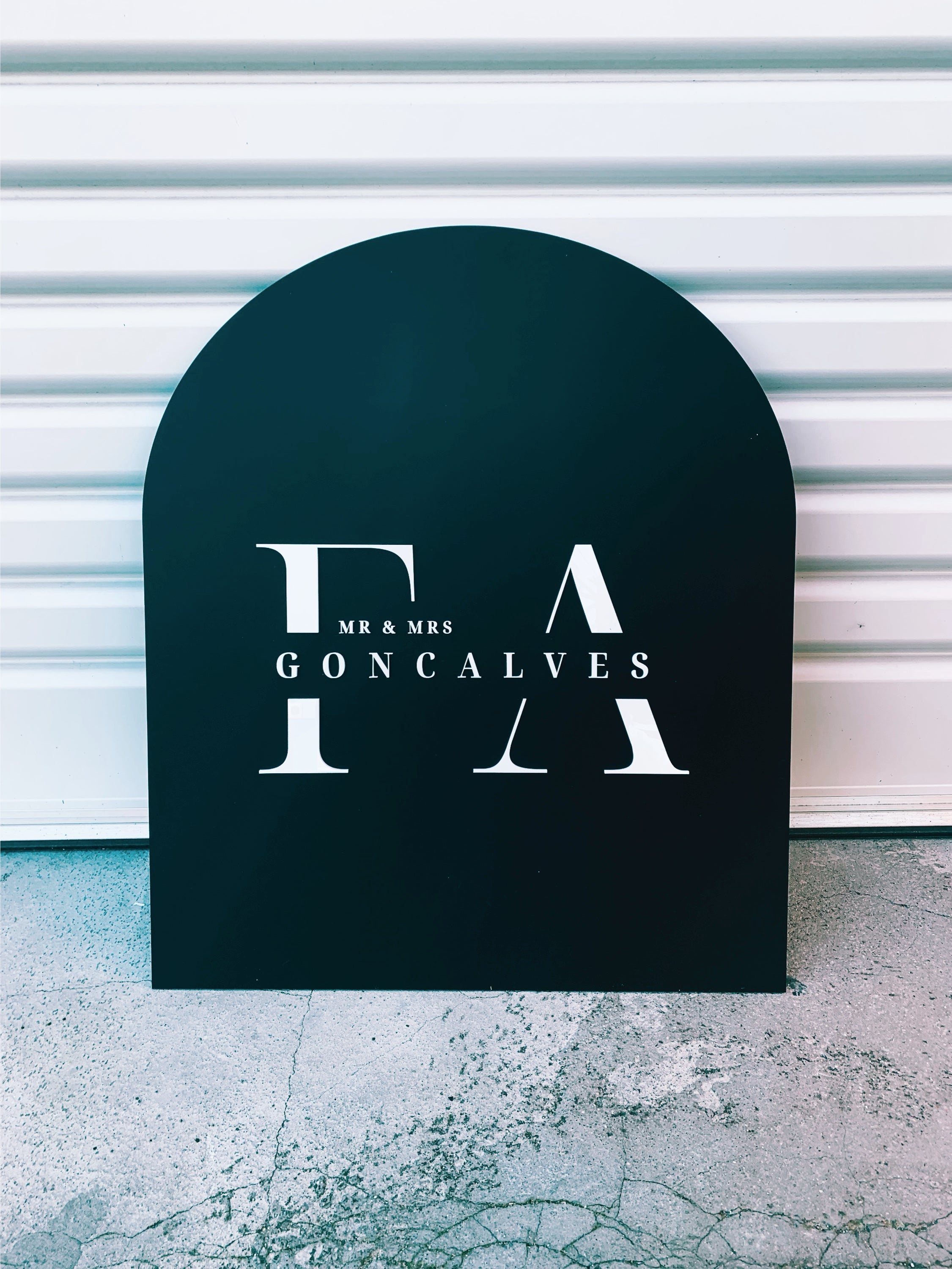 Acrylic Arch Signage – Inked And Etched