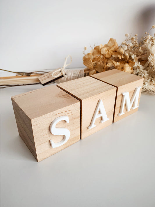 Wooden Blocks with Letters