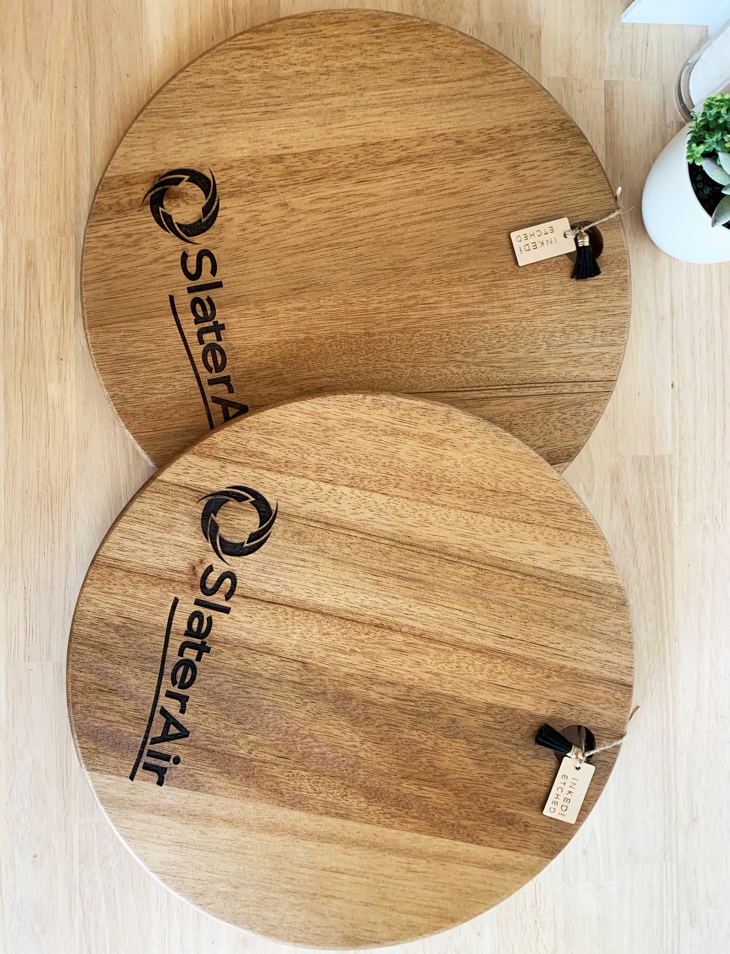 Branded Acacia Timber Serving Boards - Bulk Order